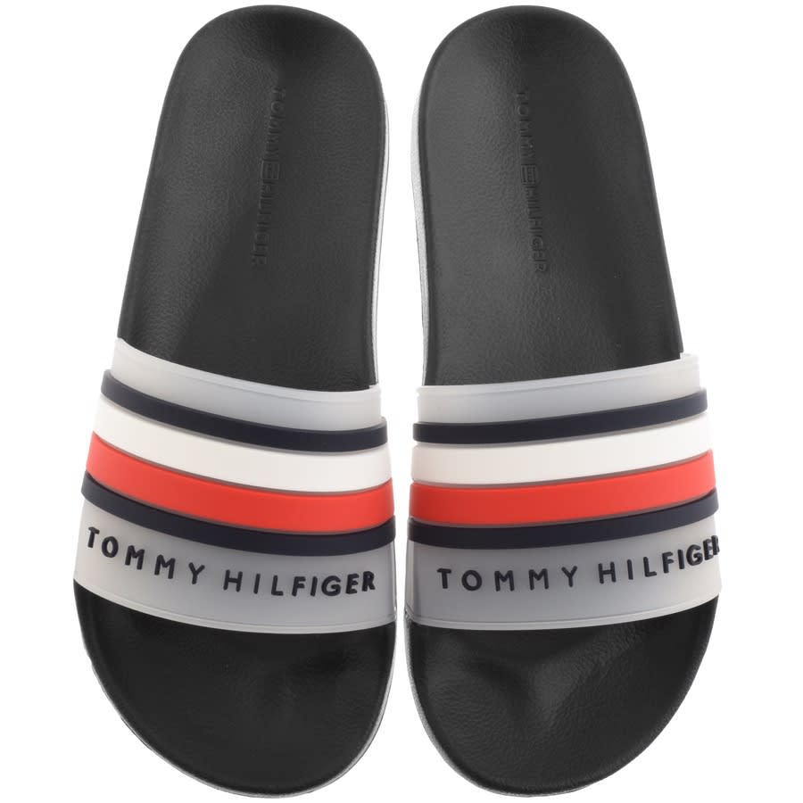 Tommy hilfiger navy sliders discount